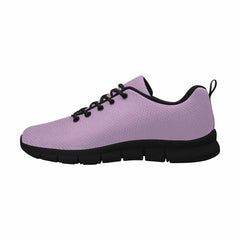 Sneakers For Men, Lilac Purple - Canvas Mesh Athletic Running Shoes - Horizon Bliss