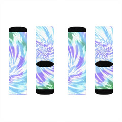 Purple Tie Dye Novelty Socks - Horizon Bliss