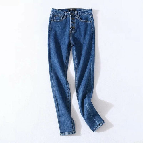 Stretch High Waist Jeans Women Denim Pencil Pants - Horizon Bliss