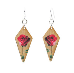 Final Rose Bamboo Earrings #973 - Horizon Bliss