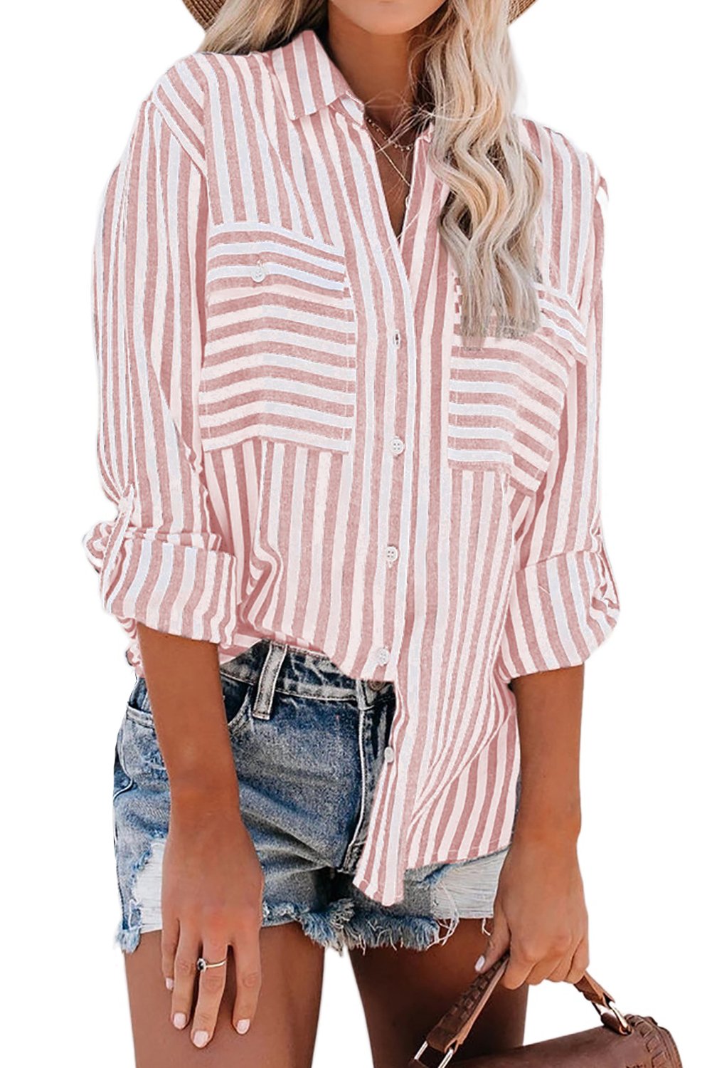 Cotton Striped Button Shirt