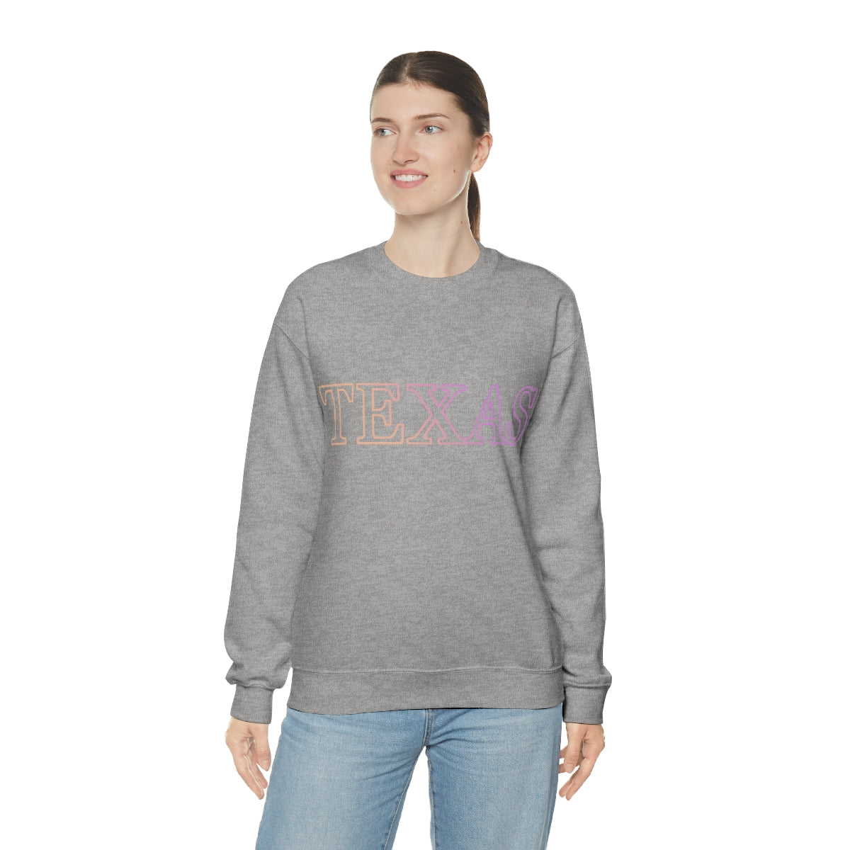 Womens Texas Gradient Crewneck Sweatshirt - Horizon Bliss