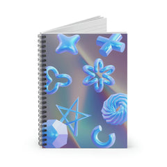 Virtual Space Spiral Notebook - Horizon Bliss