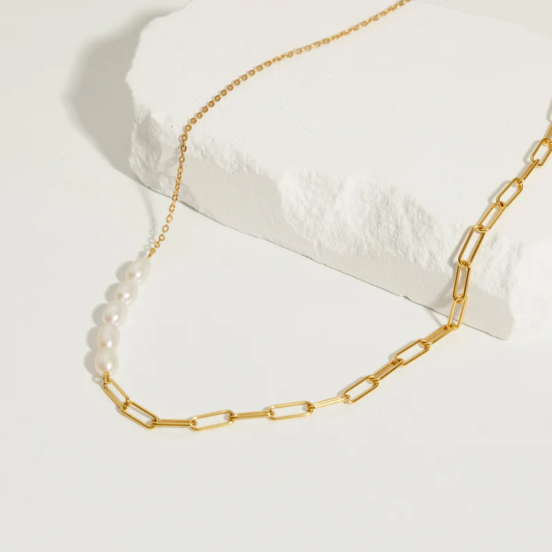 Pearl Choker Necklace, Freshwater Pearl Necklace, Women Necklace - Horizon Bliss