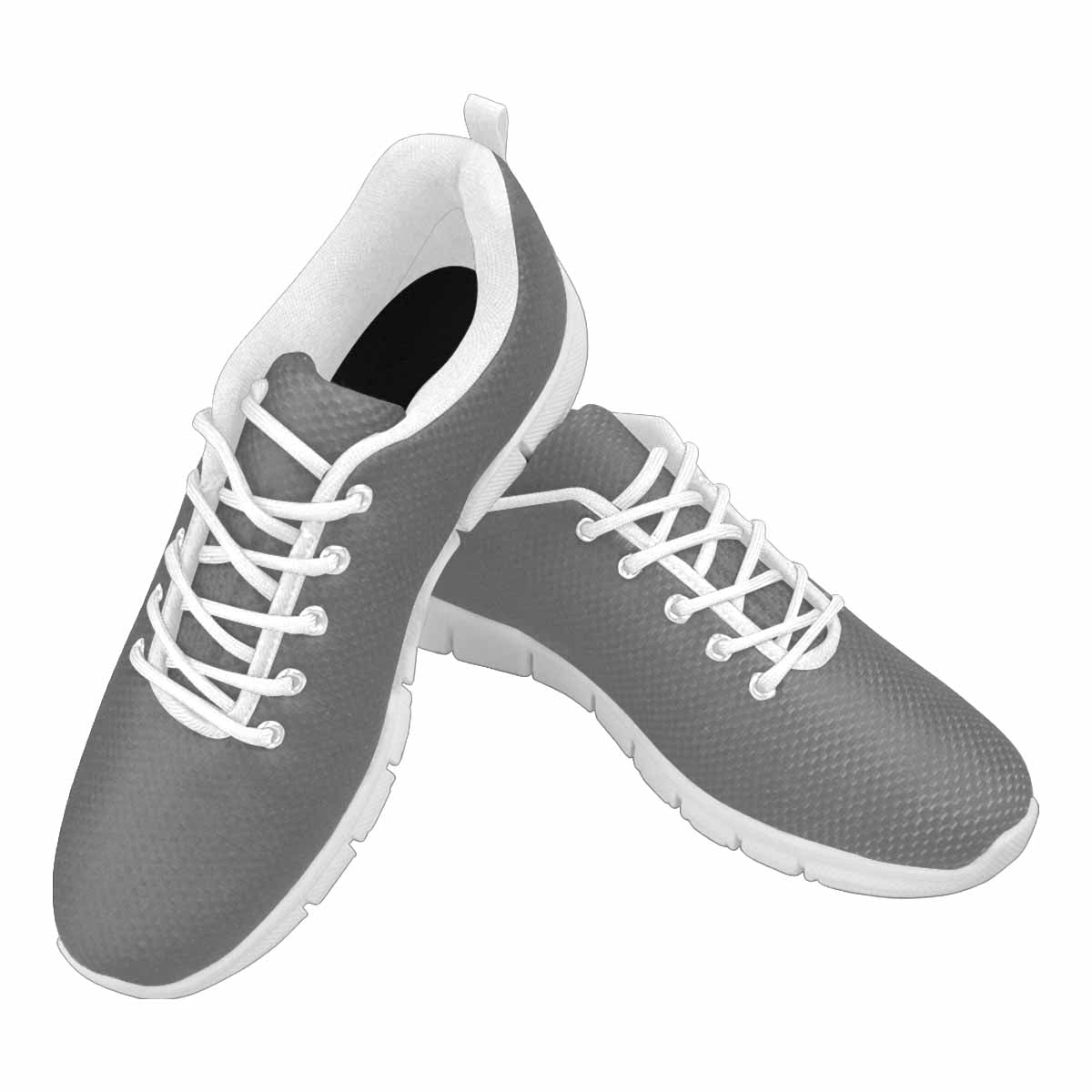 Sneakers For Men, Grey - Canvas Mesh Athletic Running Shoes - Horizon Bliss