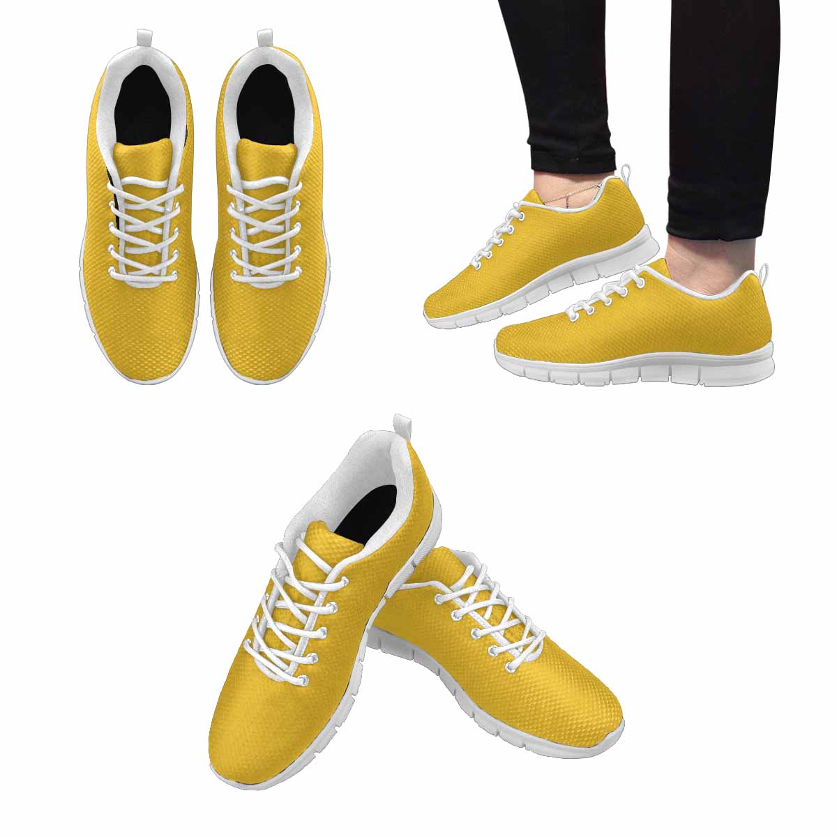 Sneakers For Men,    Freesia Yellow   - Running Shoes - Horizon Bliss