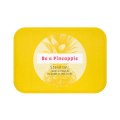 Be a Pineapple Positive Message Bath Mat