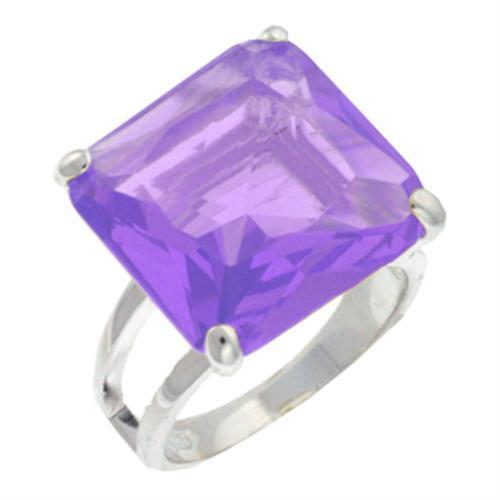 9X030 - High-Polished 925 Sterling Silver Ring with AAA Grade CZ  in