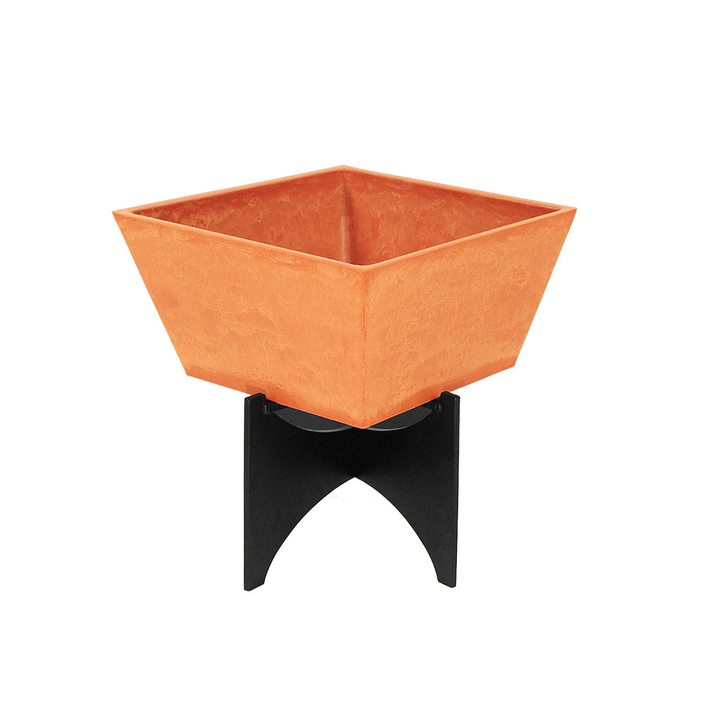 Achla FB-54 Zaha I Plant Stand, Terracotta