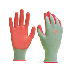 Digz 7503360 Womens Polyurethane Gardening Gloves - Green  Medium