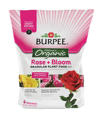 Burpee 7504038 4 lbs Organic Rose & Bloom Plant Food