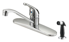 B & K Products 4825709 One Handle Chrome Kitchen Faucet with Side Spra