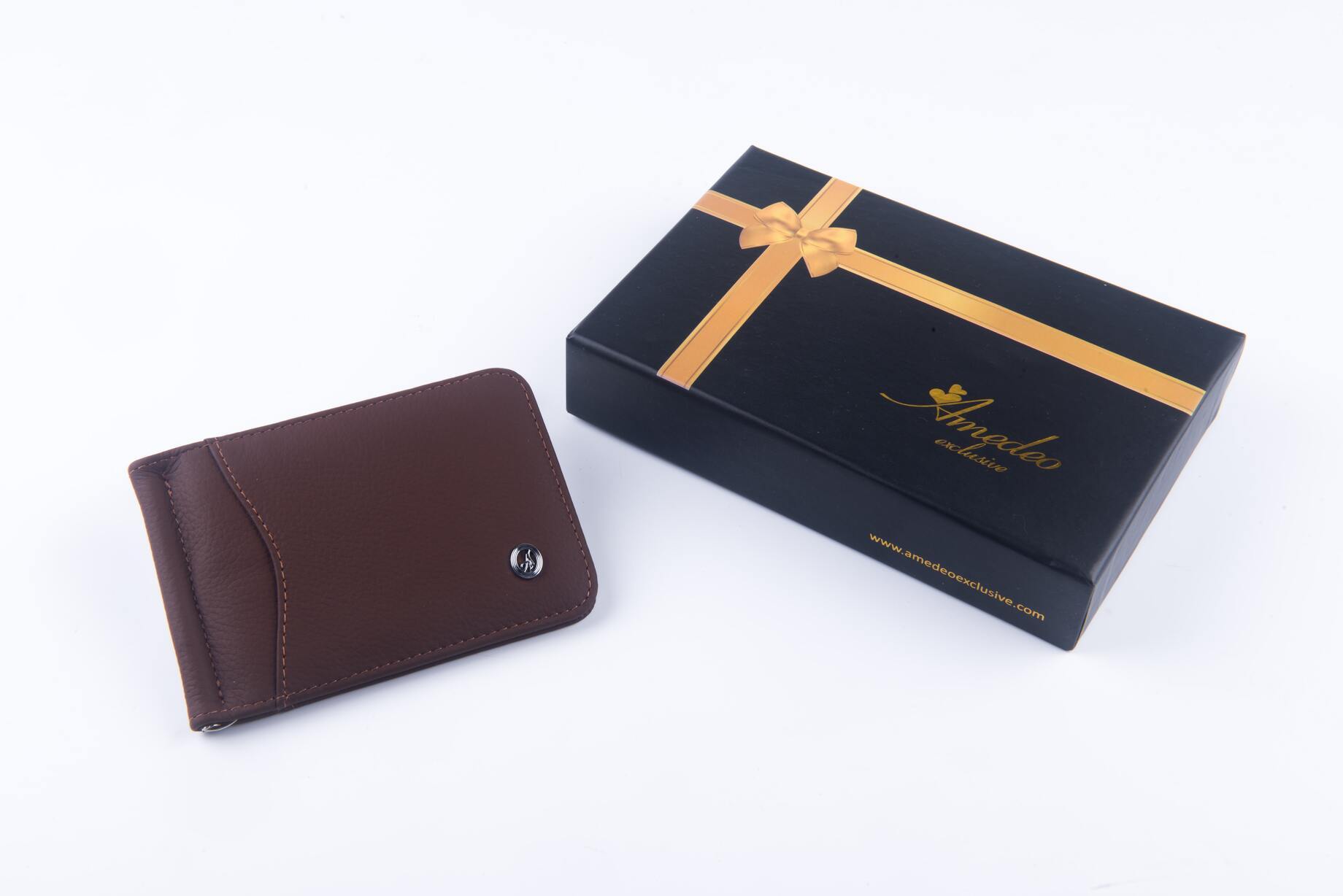 Brown Genuine leather wallet for men – Slim Luxury Purse - Horizon Bliss