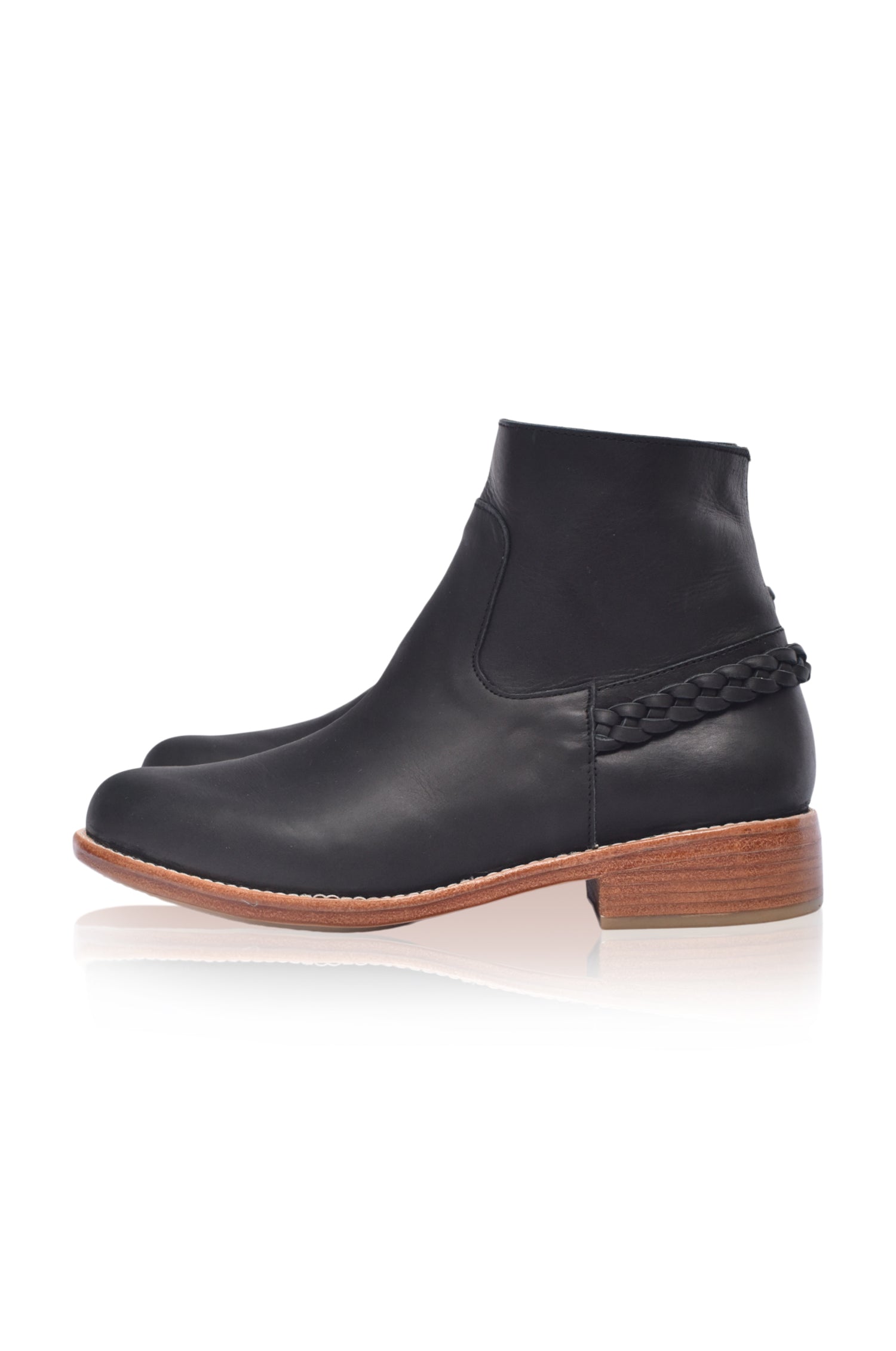 Alexa Ankle Leather Boots - Horizon Bliss