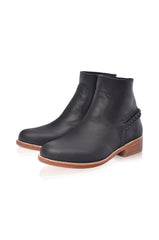 Alexa Ankle Leather Boots - Horizon Bliss