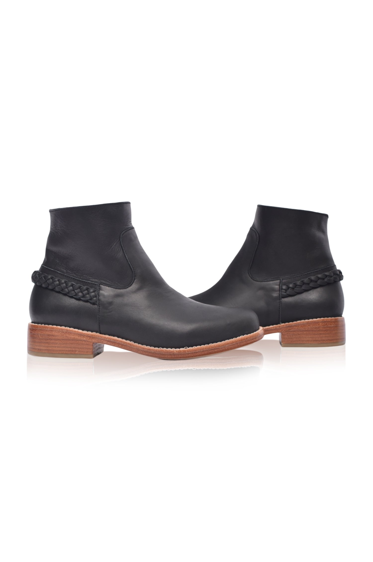 Alexa Ankle Leather Boots - Horizon Bliss