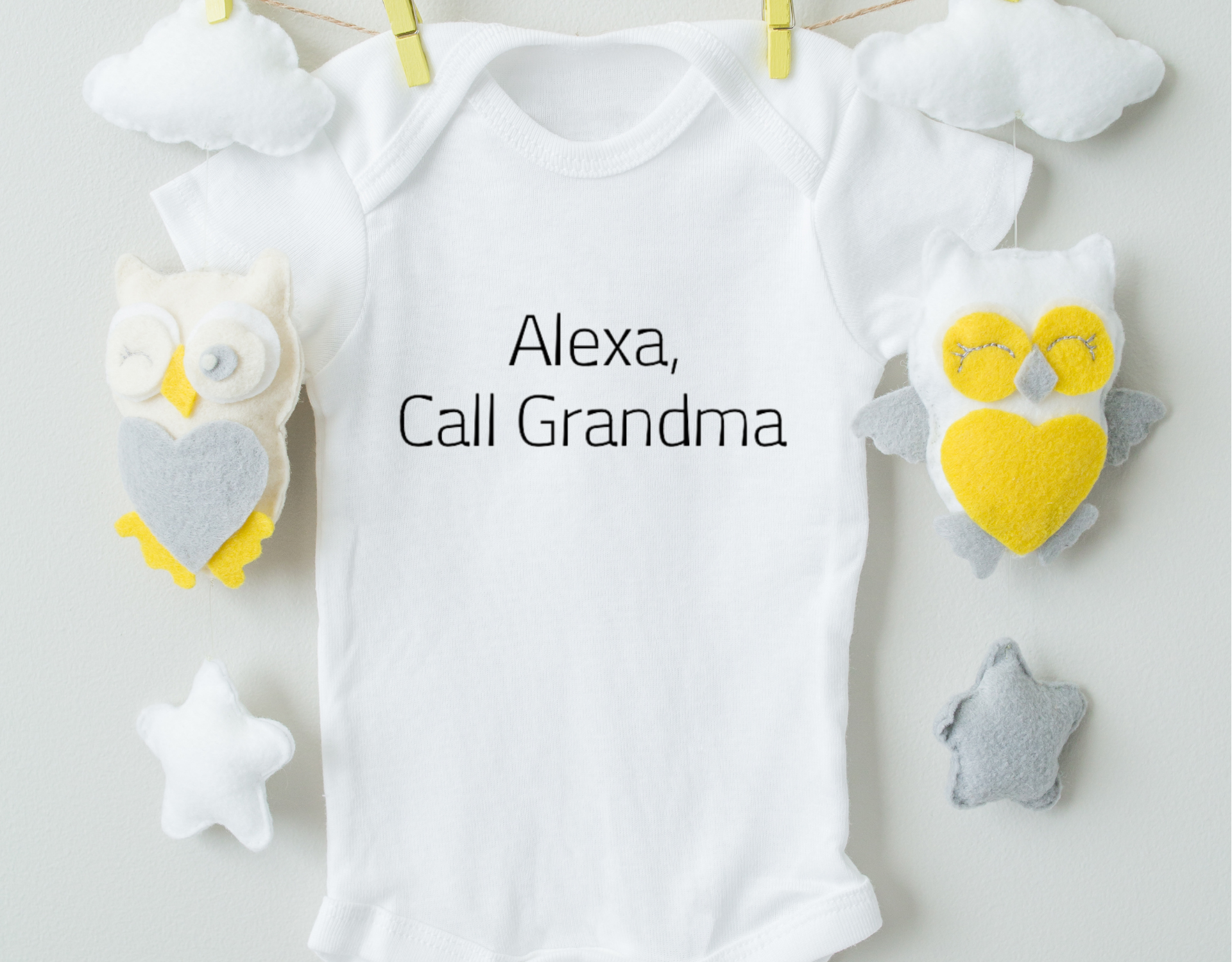 Alexa, Call Grandma Cotton Baby Bodysuit - Horizon Bliss