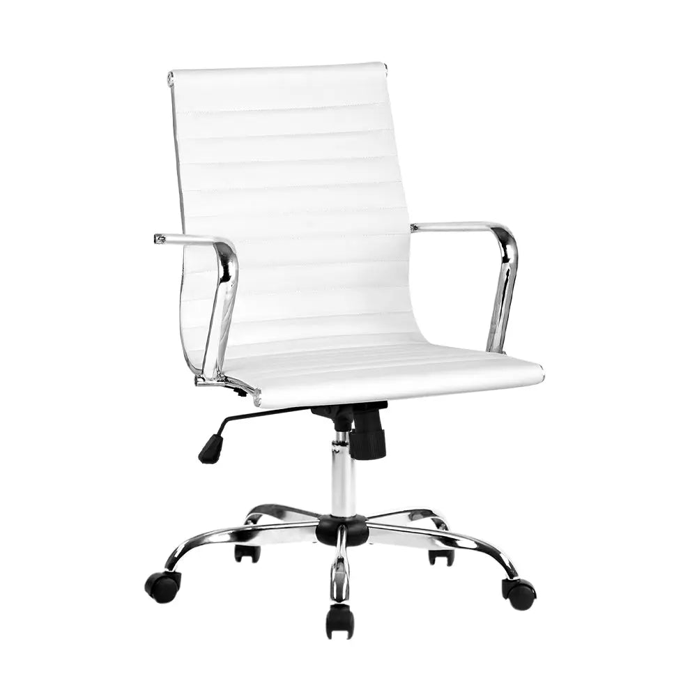 Artiss Gaming Office Chair Computer Desk Chairs Home Work Study White - Horizon Bliss