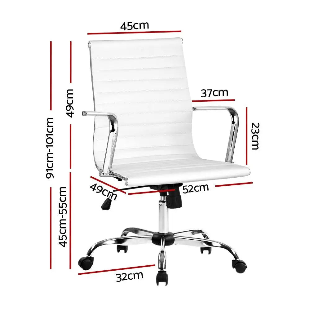 Artiss Gaming Office Chair Computer Desk Chairs Home Work Study White - Horizon Bliss