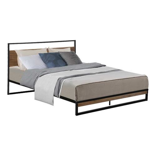 Artiss Metal Bed Frame Queen Size Mattress Base Platform Foundation - Horizon Bliss