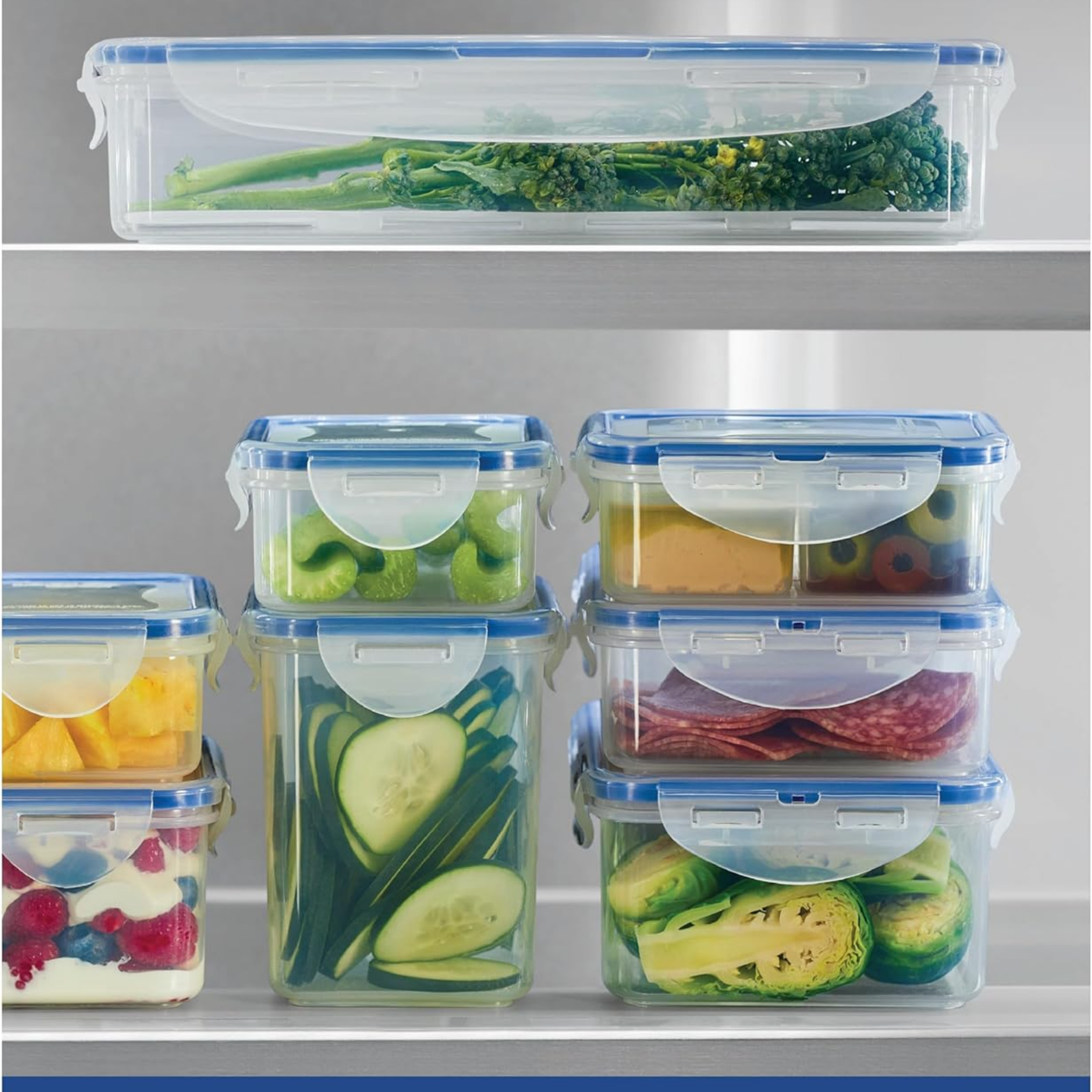 Easy Essentials Food Storage lids/Airtight containers, BPA Free, 54 Ounce, Clear - Horizon Bliss