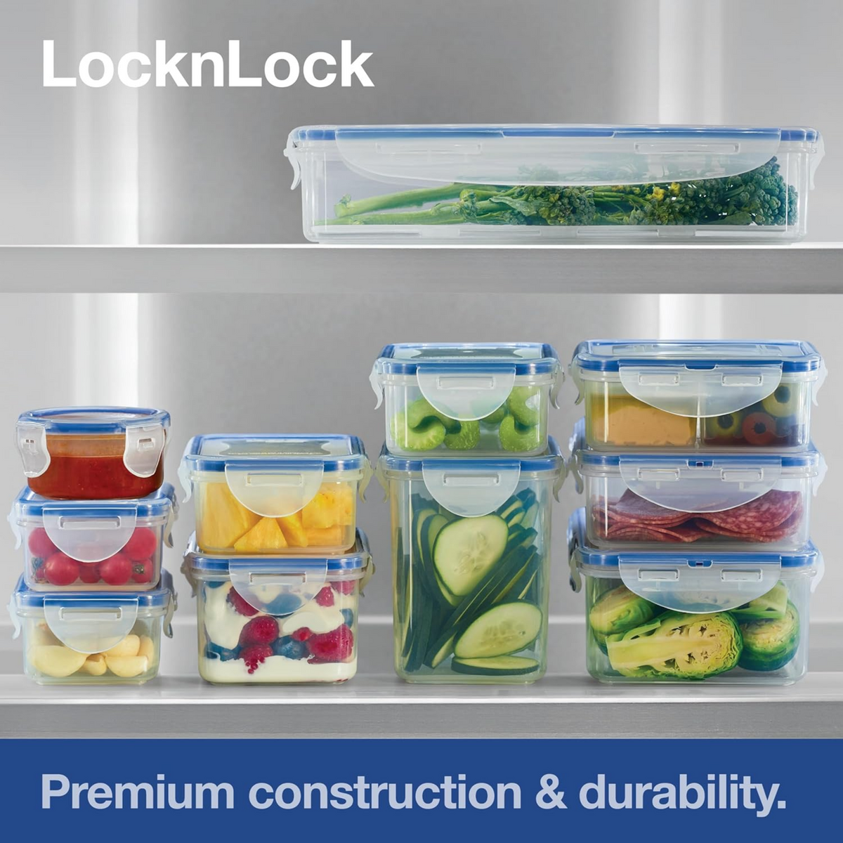 Easy Essentials Food Storage lids/Airtight containers, BPA Free, 54 Ounce, Clear - Horizon Bliss