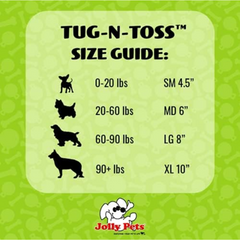 Jolly Pets Tug-n-Toss Dog Toy Ball with Handle, 10" XL, Red - Horizon Bliss