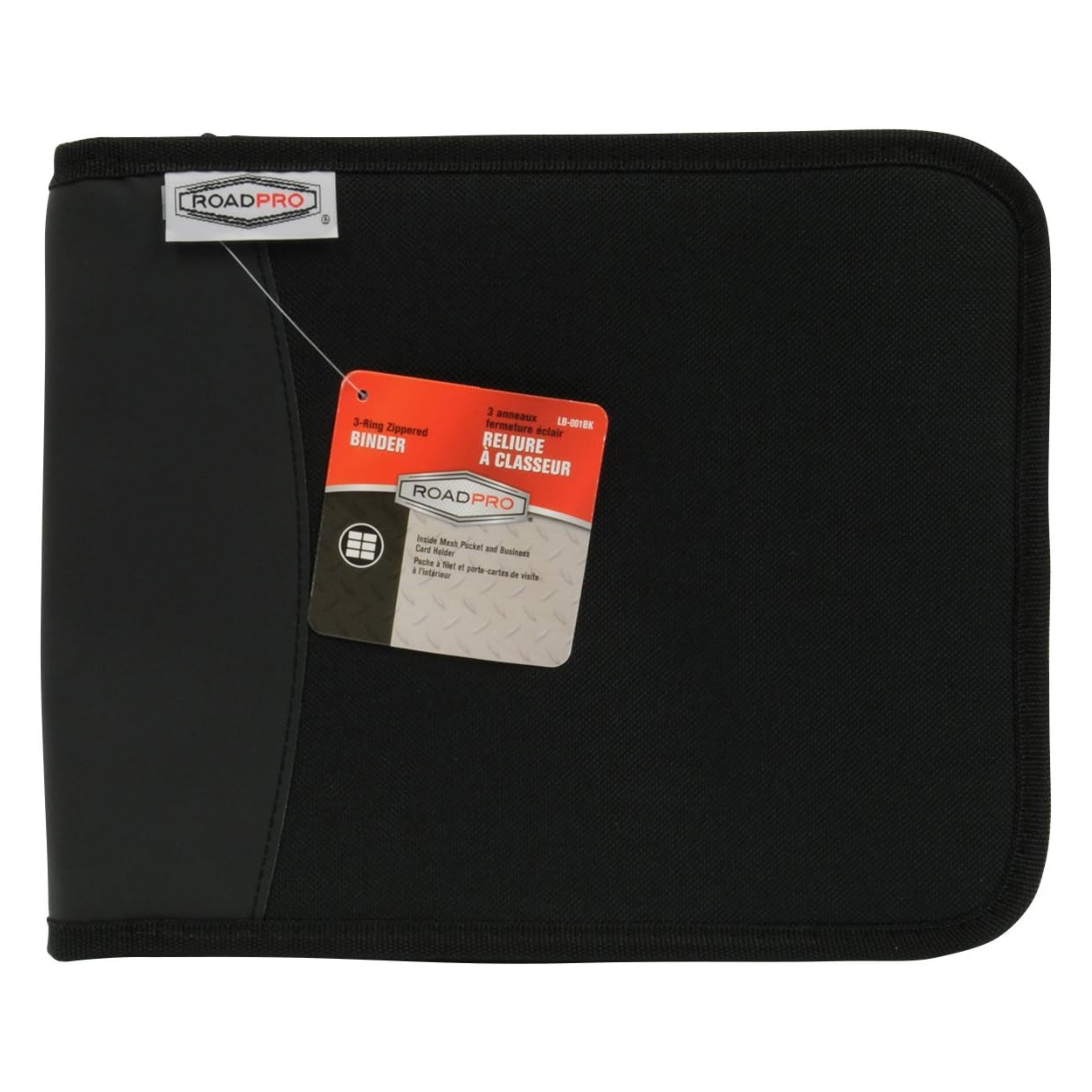 3-Ring Zippered Binder for Loose-Leaf Log Sheets, Black, LB-001BK, 10.5" x 8.5" - Horizon Bliss