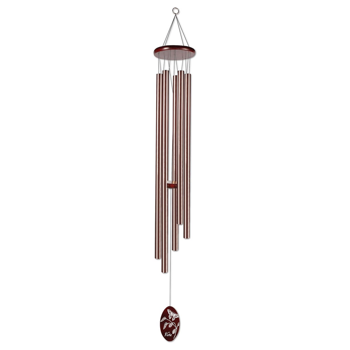 Bronze Classic Wind Chime with Butterfly, Extra Large - Horizon Bliss