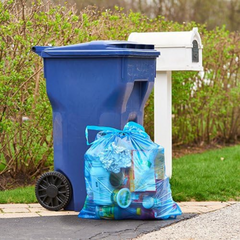 Recycling Trash Bags, Blue, 30 Gallon, 36 Count - Horizon Bliss