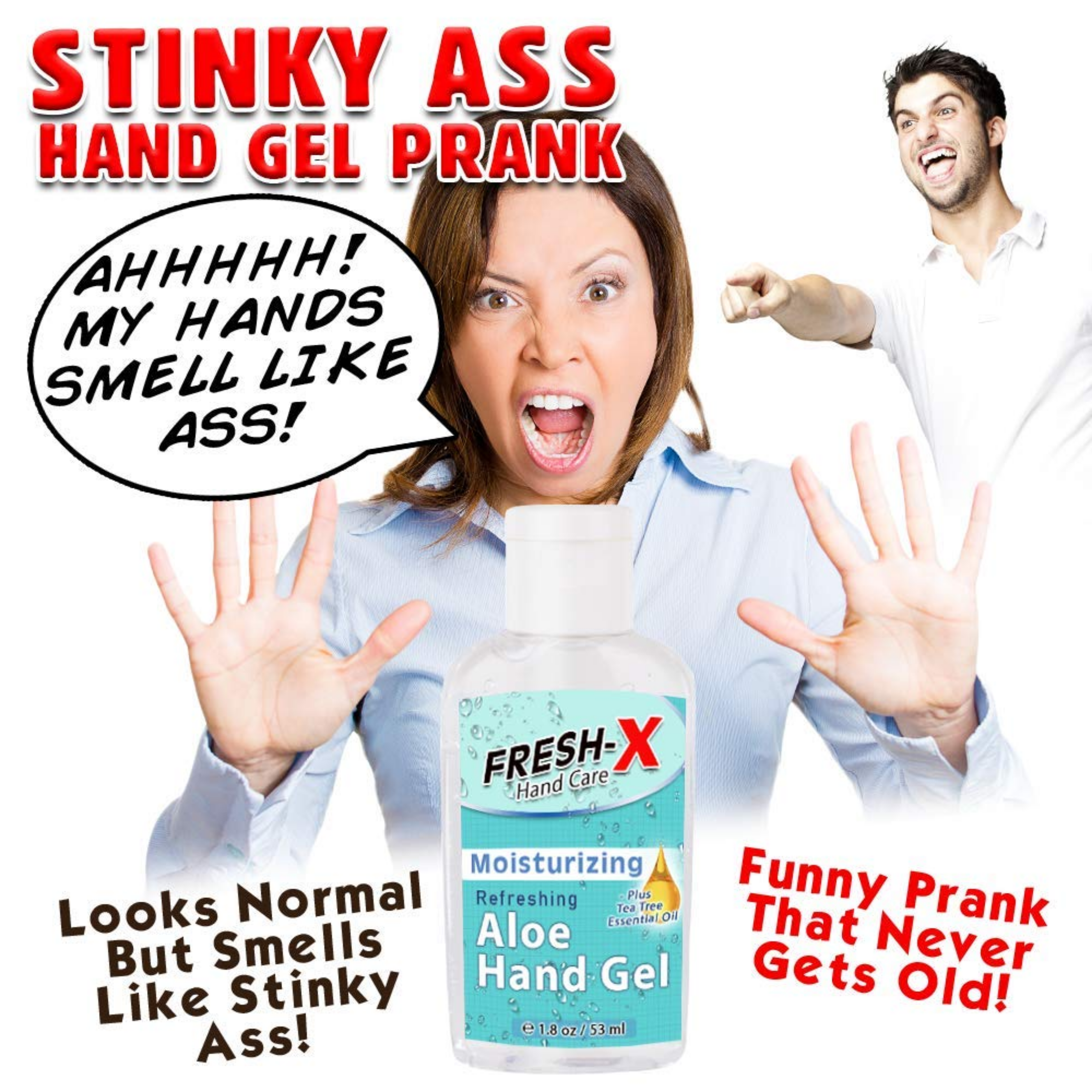 Hand Gel Prank - 2 oz - Looks Normal But Smells Like Horrible - Hand Gel - Smells Gross - Funny Gag - Great New Prank - Horizon Bliss