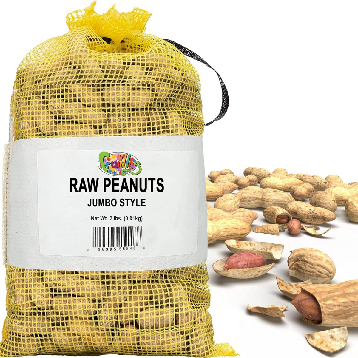 Raw Peanuts, Raw Peanuts in Shell, Great for Boiling, Squirrels Feed, Birds Feed and Wildlife, 2 Pound Bag - Horizon Bliss