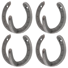 Coat Hooks 4pcs Vintage Wall Hanger Cast Iron Horseshoe Hooks Heavy Duty Clothes Hanger for Hanging Coat Hat Key Towel