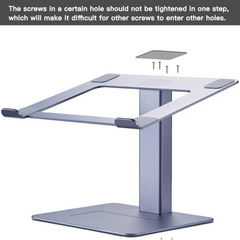 Adjustable Laptop Stand, Tall, Strong, Airflow, Suitable for 13.3-17.3 Inch Laptops, Lift Screen to Eye Level for Video Conferences - Horizon Bliss