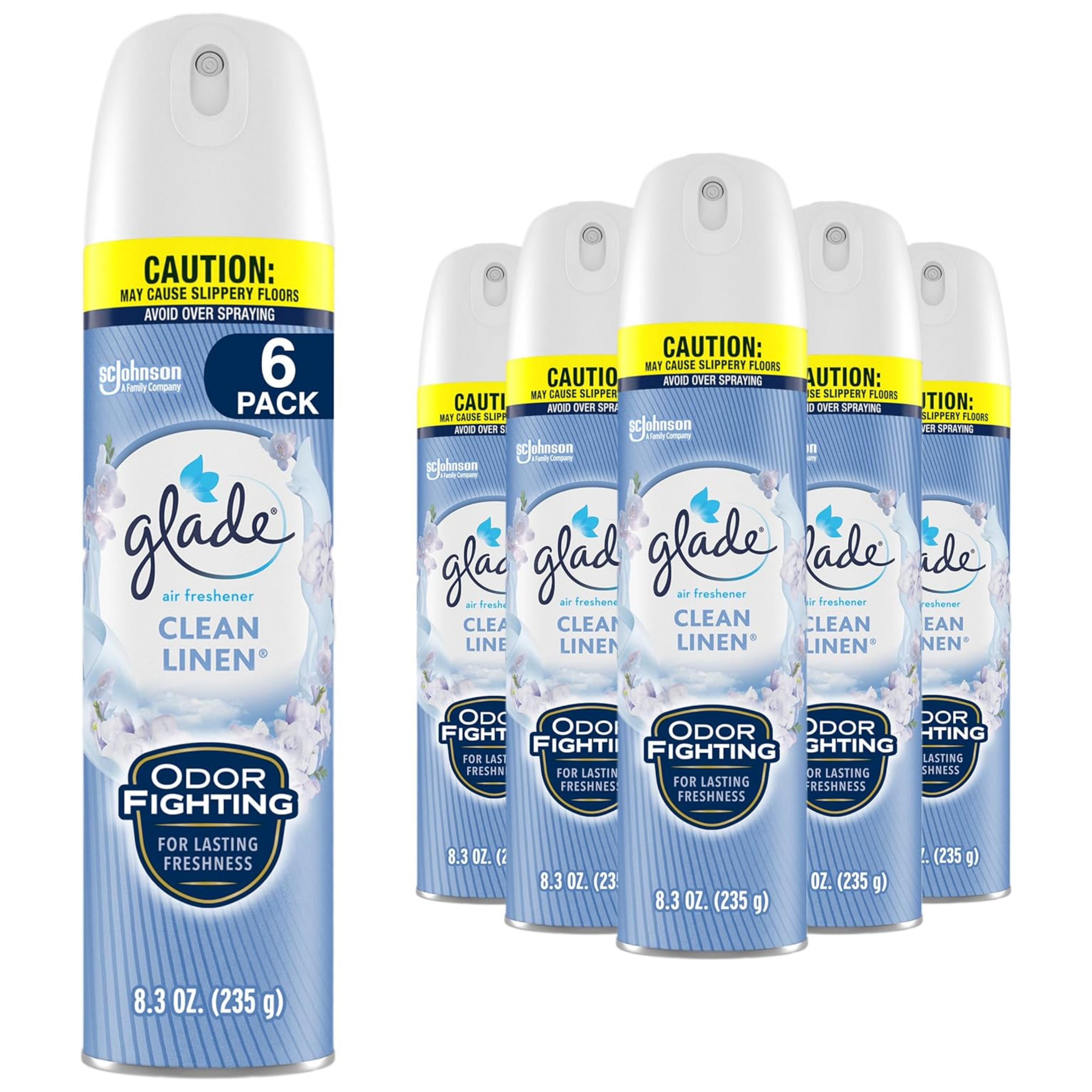 Air Freshener Room Spray, Clean Linen, 8.3 oz, 6 Count - Horizon Bliss