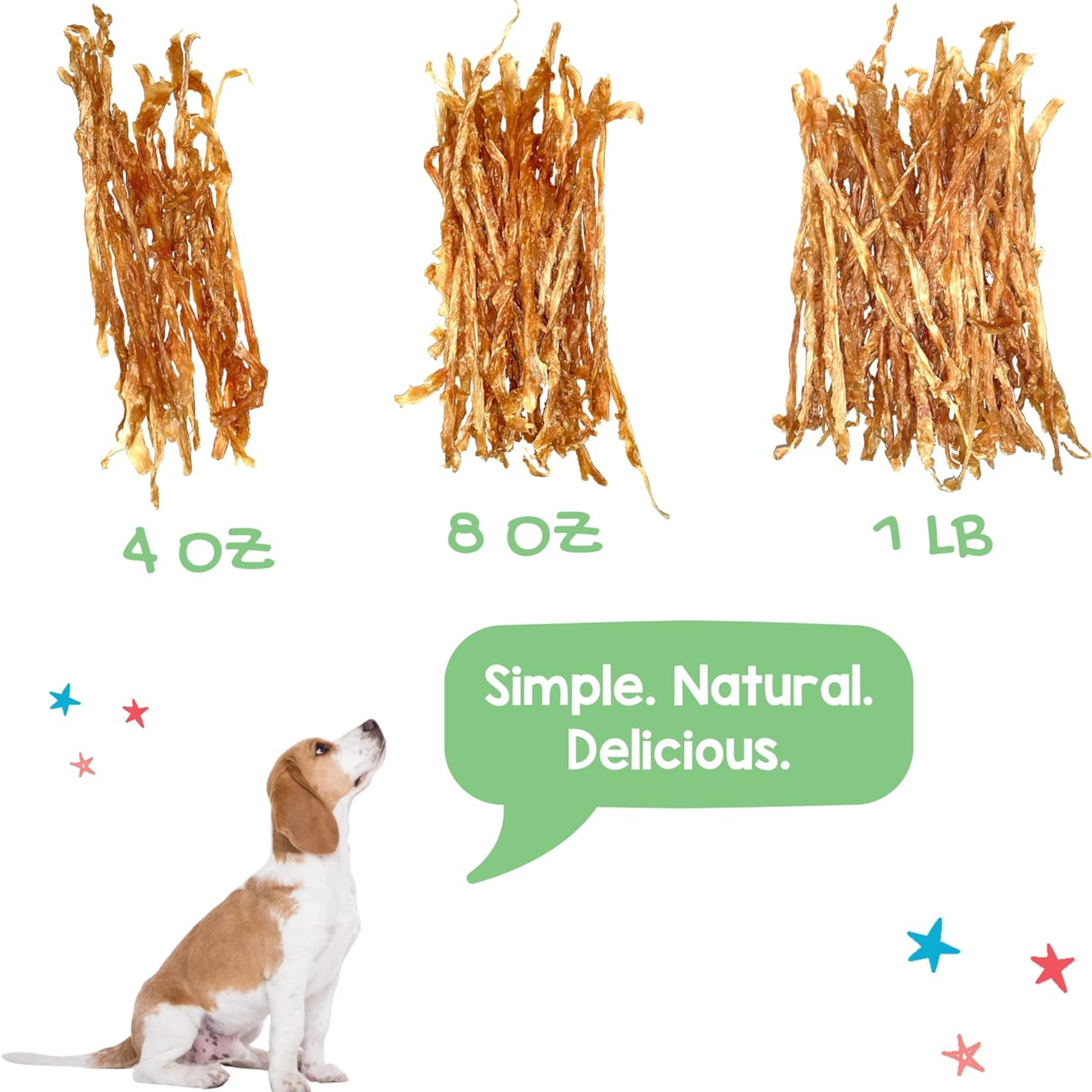 USA Turkey Tendons for Dogs - Premium Natural Chew Treats - Delicious Reward Snack for Small Medium & Large Dogs - Made in The USA 4 oz Bag