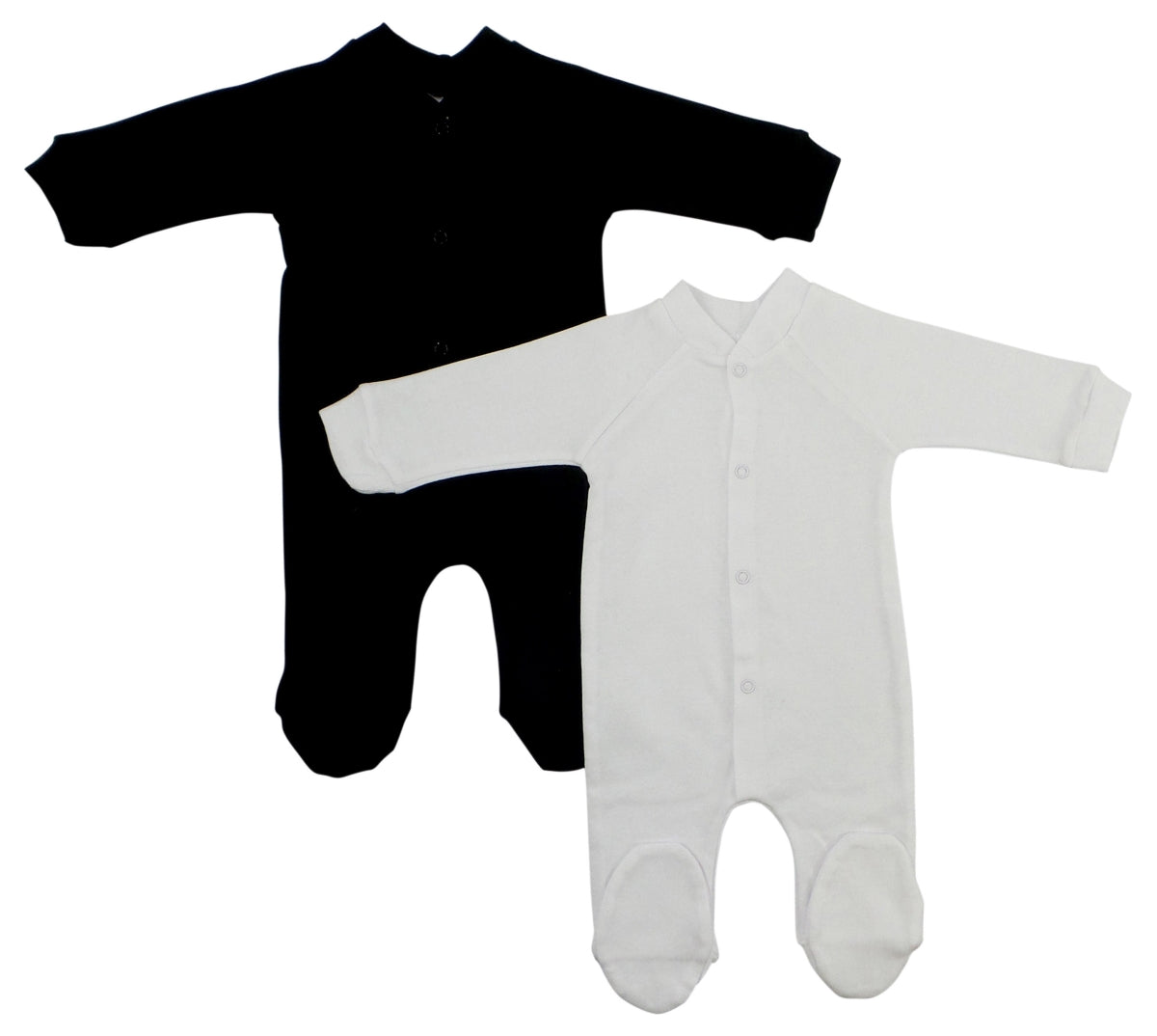 Bambini 515WM1D1 Interlock Closed-toe Sleep & Play, Black & White - Horizon Bliss