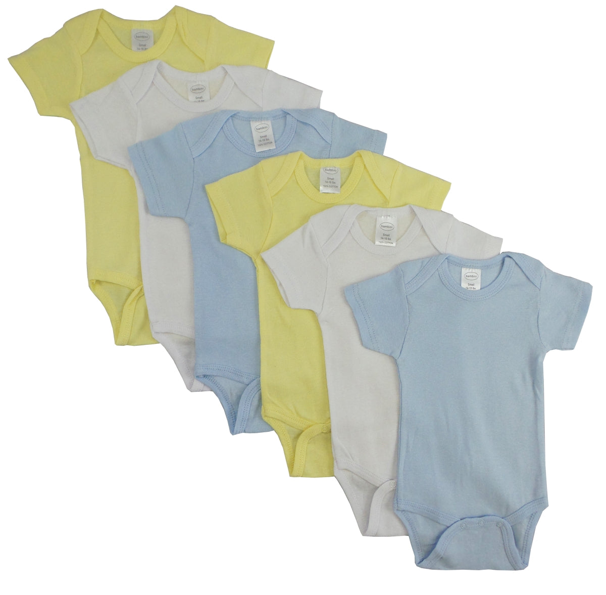 Bambini CS-002S-002S Pastel Boys Short Sleeve, Assorted - Small - Horizon Bliss