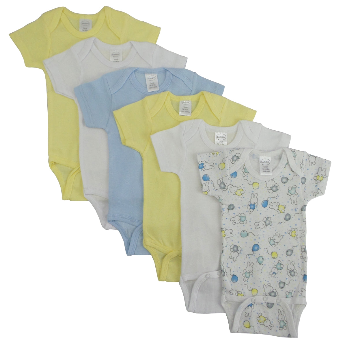 Bambini CS-002M-004M Pastel Boys Short Sleeve with Printed, Assort - Horizon Bliss