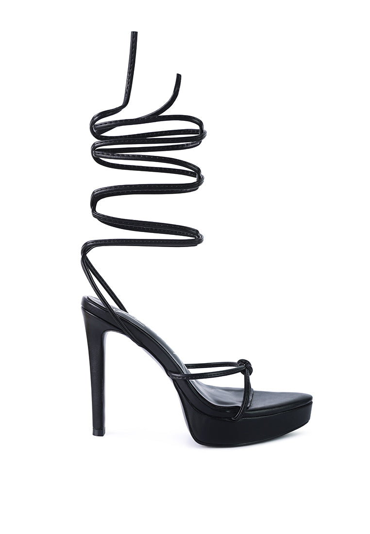 bondage high heel lace Up heels - Horizon Bliss