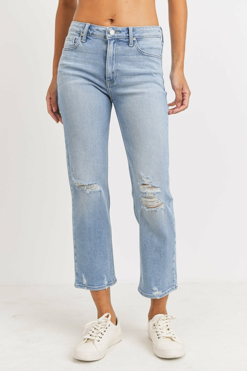 JUST BLACK DENIM STRAIGHT LEG WEEKEND JEAN - Horizon Bliss