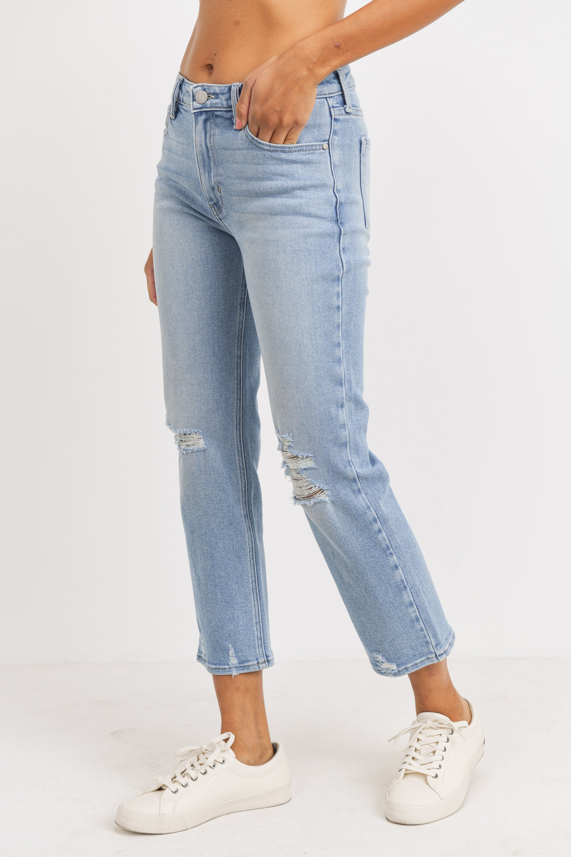 JUST BLACK DENIM STRAIGHT LEG WEEKEND JEAN - Horizon Bliss