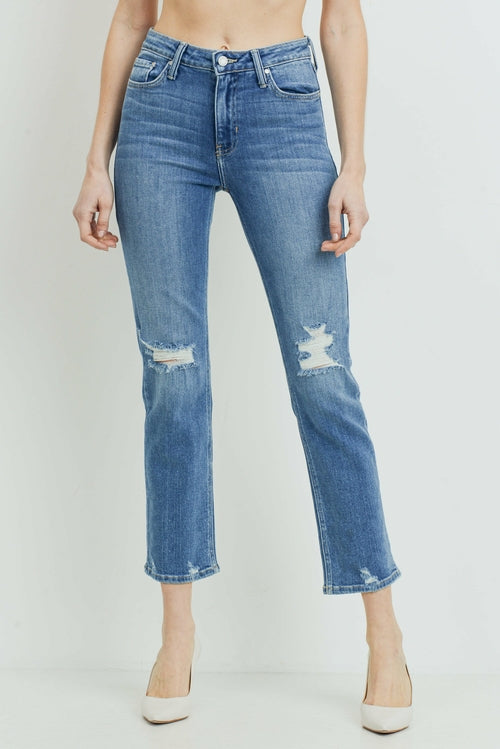 JUST BLACK DENIM STRAIGHT LEG WEEKEND JEAN - Horizon Bliss