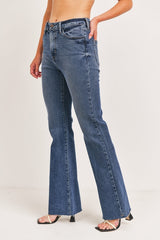 JUST BLACK DENIM HIGH RISE VINTAGE WIDE LEG FLARE - Horizon Bliss