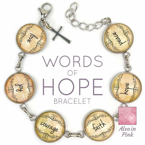 Love, Joy, Courage, Faith, Hope, Peace - Words of Hope Bracelet - Horizon Bliss