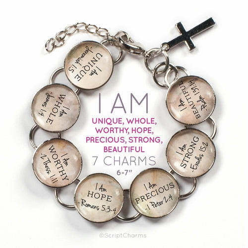 I AM Strong, Unique, Beautiful, Worthy, Loved, Enough – Christian - Horizon Bliss