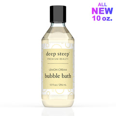 10oz Bubble Bath- Lemon Cream- Deep Steep - Horizon Bliss