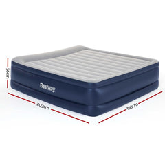 Bestway King Air Bed Inflatable Mattress Sleeping Mat Battery Built-in - Horizon Bliss