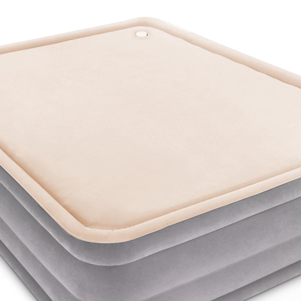 Bestway Queen Size Inflatable Air Mattress - Grey & Beige - Horizon Bliss