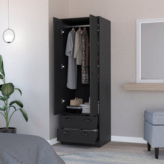 Armoire Hobbs, Black Wengue Finish - Horizon Bliss